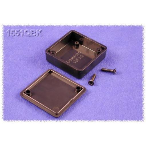 Hammond Pouzdro, řada: 1551 IP54 Nestíněný S přírubou barva Černá barva Černá ABS 40 mm 15 mm 40 mm