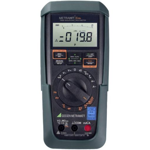 Gossen Metrawatt METRAHIT COIL digitální multimetr, Kalibrováno dle (DAkkS), ochrana proti stříkající vodě (IP54), CAT III 1000 V, CAT IV 600 V, Displej