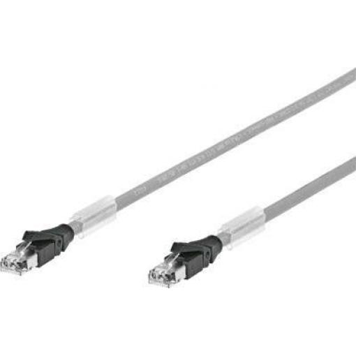 Festo Cat5 Ethernetové kabely, Zelená, Polyuretan, A: RJ45, 30V dc 1 m Vnější, B: RJ45 Vnější, typ pláště: S/FTP