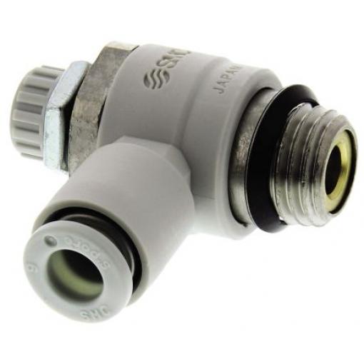 Regulátor průtoku, řada: Threaded SMC Vnější UNF Vnější UNF