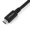 StarTech.com Kabel USB do zásuvky IC Vnější, A: USB typu C, 1.8 m Vnější, Černá, B: USB typu C