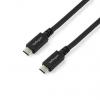 StarTech.com Kabel USB do zásuvky IC Vnější, A: USB typu C, 1.8 m Vnější, Černá, B: USB typu C