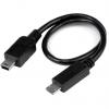 Kabel USB, 0.2m, Černá