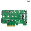 Adaptér pevného disku StarTech.com 3portový SSD M.Adaptér 2 NGFF, 12 x 12 x 2 cm M.2 SATA M.2 PCIe 1 x M2 M-key, 2 x M2