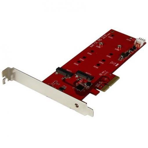 Dokovací stanice pevného disku StarTech.com Řadičová karta PCIe RAID, 18 x 12 x 2 cm M.2 SATA (NGFF) M2 B-Key