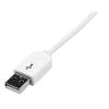 Kabel USB USB 2.0, 1m, Bílá