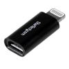StarTech.com Kabel USB do zásuvky IC Vnější, A: Konektor Lightning, 26 mm Vnitřní, Černá, B: Micro USB typ B