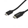 StarTech.com Kabel USB do zásuvky IC Vnější, A: USB typu C, 1 m Vnější, Černá, B: Micro USB typ B