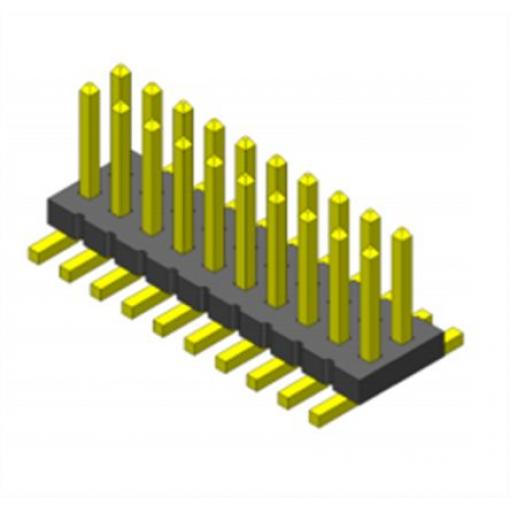 Samtec Kolíkový konektor, řada: FTS, Deska-deska, počet kontaktů: 2, počet řad: 2, rozteč: 1.27 mm, orientace těla: