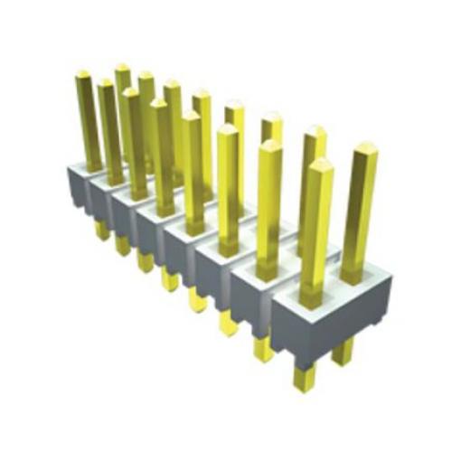 Samtec Kolíkový konektor, řada: HTSW, Deska-deska, Vodič-deska, počet kontaktů: 3, počet řad: 1, rozteč: 2.54 mm,