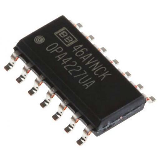 Texas Instruments Operační zesilovač OPA4227UA 8 MHz 18 V, SOIC, počet kolíků: 14 kolíkový