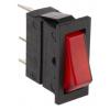 Arcolectric (Bulgin) Ltd Kolébkový spínač IP67, IP54 Osvětlené Zap-nic-zap, barva ovladače: Červená SPST Panel Zap-vyp