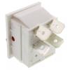 Arcolectric (Bulgin) Ltd Kolébkový spínač IP54, IP67 Osvětlené Zap-vyp, barva ovladače: Červená DPST Panel Zap-vyp 16 A