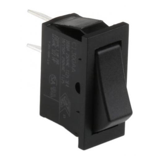 Arcolectric (Bulgin) Ltd Kolébkový spínač IP54, IP67 Zap-nic-vyp, barva ovladače: Černá SPST Panel Zap-vyp 16 A