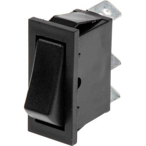 Arcolectric (Bulgin) Ltd Kolébkový spínač IP54, IP67 Zap-nic-zap, barva ovladače: Černá SPDT Panel Zap-vyp-zap 16 A