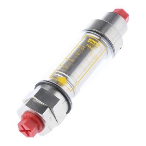 Parker, řada: Flowline Průtokoměr 90 °C 5L/min 46 L/min Paralelní BSP 1/2", 1-1/4 in, 1/4", 3/4 in