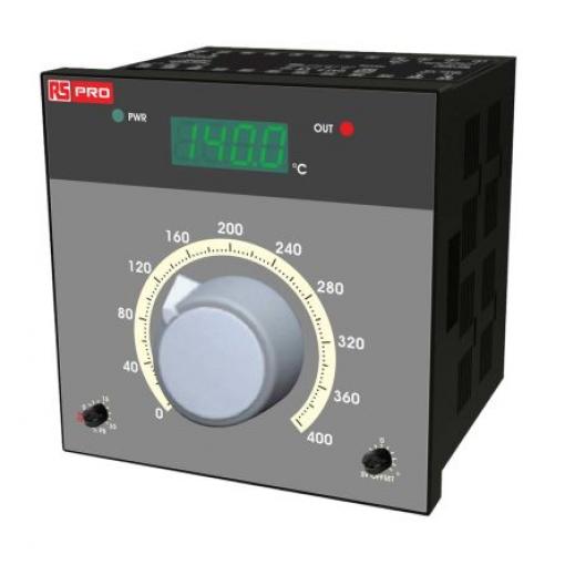 RS PRO Regulátor teploty s vypínačem, řada: IDM 503 / 505 Panel, 50 °C, 0 °C 1, počet výstupů: 2, výstup: Polovodičové