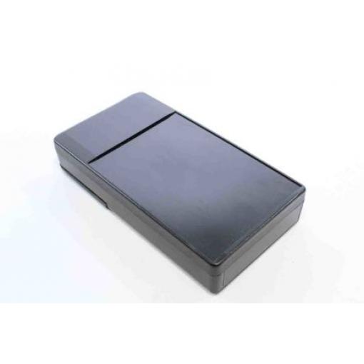 RS PRO Kapesní pouzdro Integrovaná přihrádka na baterie Prohlubeň pro klávesnici ABS barva Černá 160 mm 30 mm 84 mm IP65