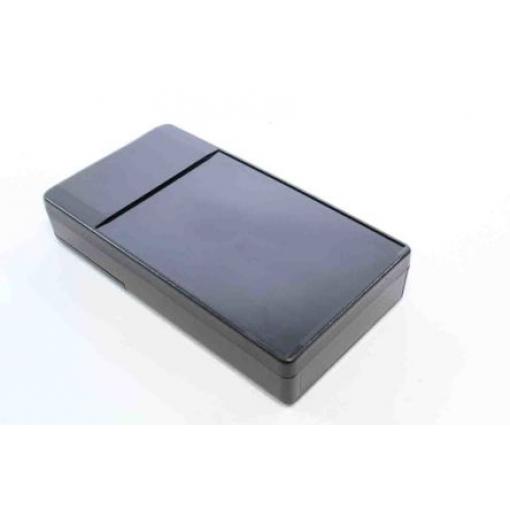 RS PRO Kapesní pouzdro Integrovaná přihrádka na baterie Prohlubeň pro klávesnici ABS barva Černá 160 mm 30 mm 84 mm IP54