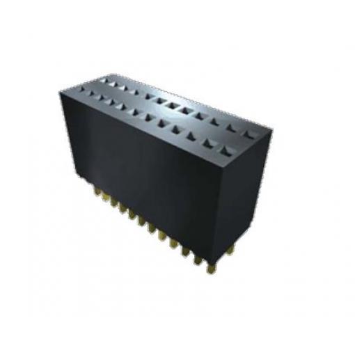 Patice PCB, řada: SMS, orientace těla: Rovný, rozteč: 1.27 mm Deska-deska, počet kontaktů: 20, počet řad: 1, Průchozí