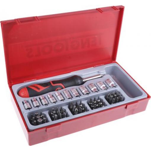 Teng Tools 64 Šestihranný, Křížový, Ploché, Hvězdicový Šestihran