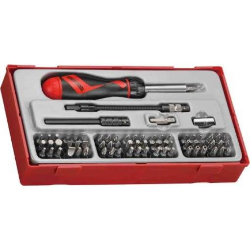 Teng Tools 74 Šestihranný, Hvězdicový, Ploché, Křížový Šestihran
