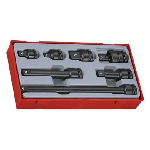 Sada adaptérů nástrčkových klíčů Sada adaptérů nástrčkových klíčů 1/2 in Čtvercový, celková délka: 50 mm Teng Tools