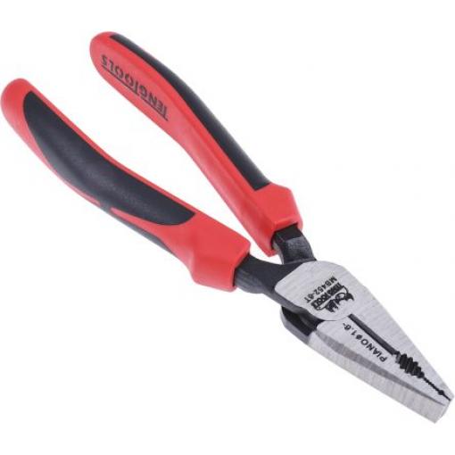 Kombinované kleště, celková délka: 197 mm, Chrom molybdenová ocel délka čelistí 11mm Vroubkovaný Teng Tools