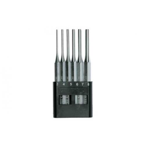 Děrovací sada, počet kusů: 6 8mm Průbojníky s rovnoběžným kolíkem Teng Tools, celková délka: 150 mm