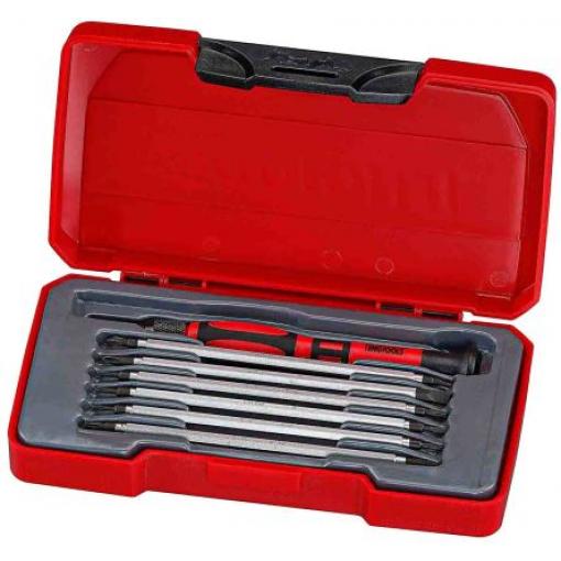 Sada šroubováků, počet kusů: 8 Sada vyměnitelných standardních šroubováků Teng Tools
