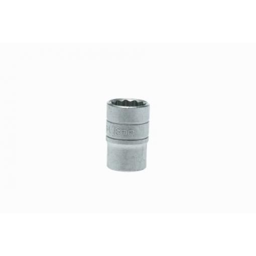 Zásuvka 1/2 in pohon 18 mm 12 bodů Dvojitý šestihran, celková délka: 38 mm Teng Tools