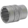 Zásuvka 1/2 in pohon 22 mm 12 bodů Dvojitý šestihran, celková délka: 38 mm Teng Tools