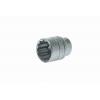 Zásuvka 1/2 in pohon 25 mm 12 bodů Dvojitý šestihran, celková délka: 40 mm Teng Tools