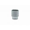 Zásuvka 1/2 in pohon 25 mm 12 bodů Dvojitý šestihran, celková délka: 40 mm Teng Tools