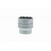 Zásuvka 1/2 in pohon 34 mm 12 bodů Dvojitý šestihran, celková délka: 45.5 mm Teng Tools