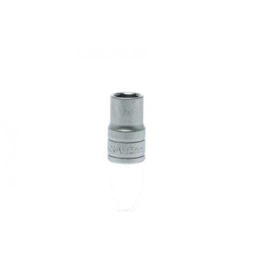 Zásuvka 1/2 in pohon 13 mm 6 bodů Dvojitý šestihran, celková délka: 38 mm Teng Tools