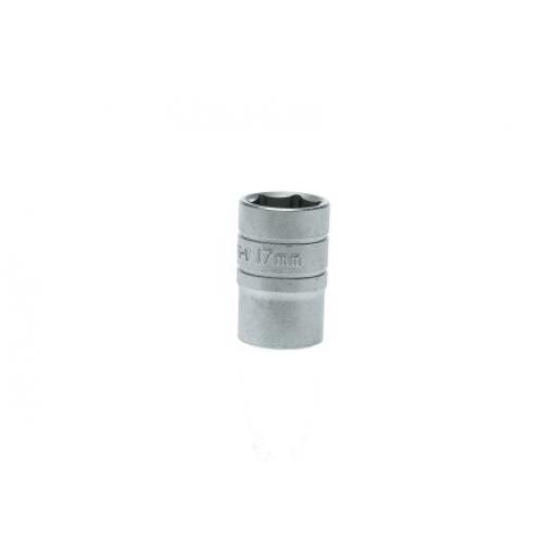Zásuvka 1/2 in pohon 17 mm 6 bodů Dvojitý šestihran, celková délka: 38 mm Teng Tools
