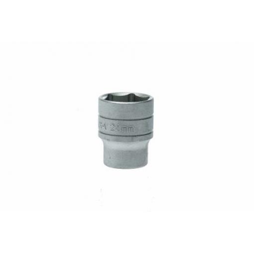 Zásuvka 1/2 in pohon 24 mm 6 bodů Dvojitý šestihran, celková délka: 40 mm Teng Tools