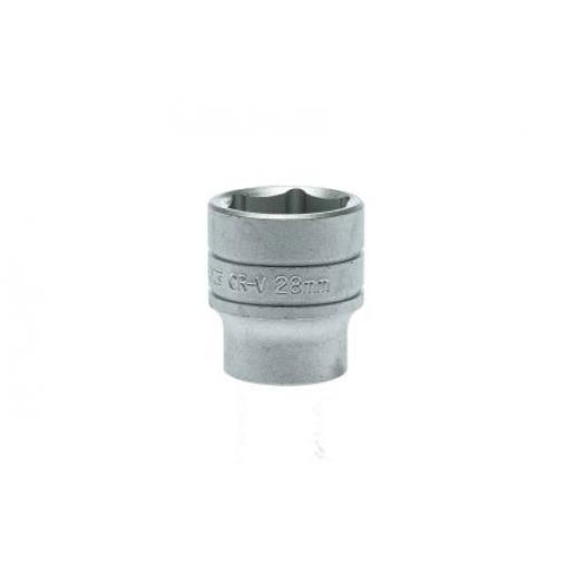 Zásuvka 1/2 in pohon 28 mm 6 bodů Dvojitý šestihran, celková délka: 43 mm Teng Tools