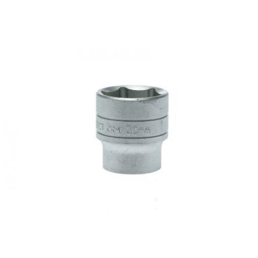 Zásuvka 1/2 in pohon 30 mm 6 bodů Dvojitý šestihran, celková délka: 43 mm Teng Tools