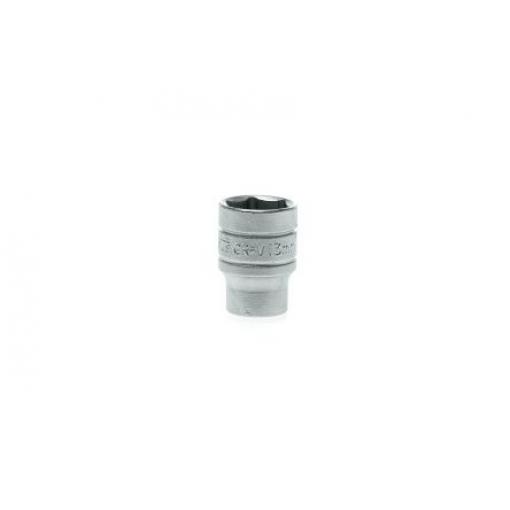 Zásuvka 1/4 in pohon 13 mm 6 bodů Dvojitý šestihran, celková délka: 25 mm Teng Tools