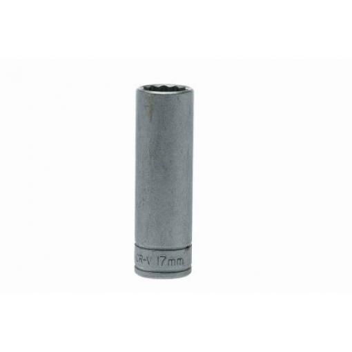 Zásuvka 1/2 in pohon 17 mm 12 bodů, celková délka: 79 mm Teng Tools