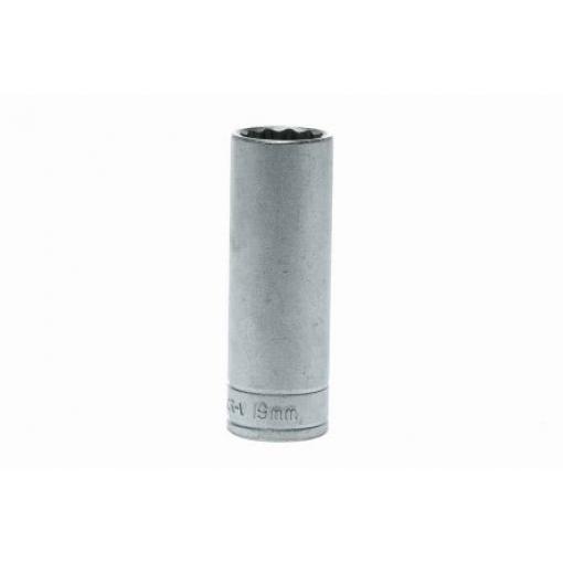 Zásuvka 1/2 in pohon 19 mm 12 bodů, celková délka: 79 mm Teng Tools