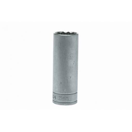 Zásuvka 1/2 in pohon 21 mm 12 bodů, celková délka: 79 mm Teng Tools