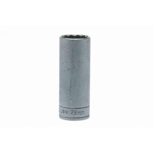 Zásuvka 1/2 in pohon 22 mm 12 bodů, celková délka: 79 mm Teng Tools