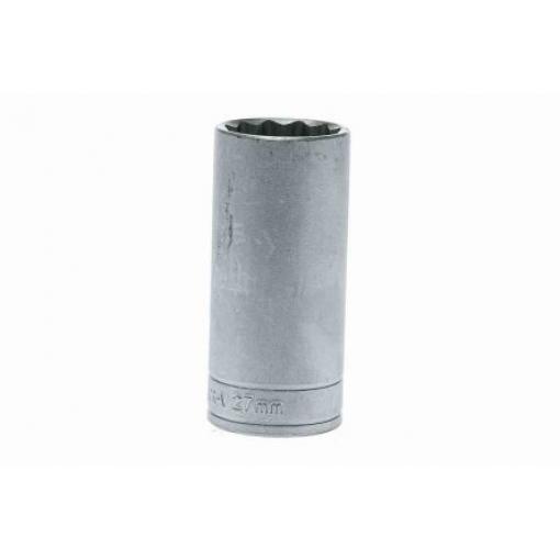 Zásuvka 1/2 in pohon 27 mm 12 bodů, celková délka: 79 mm Teng Tools