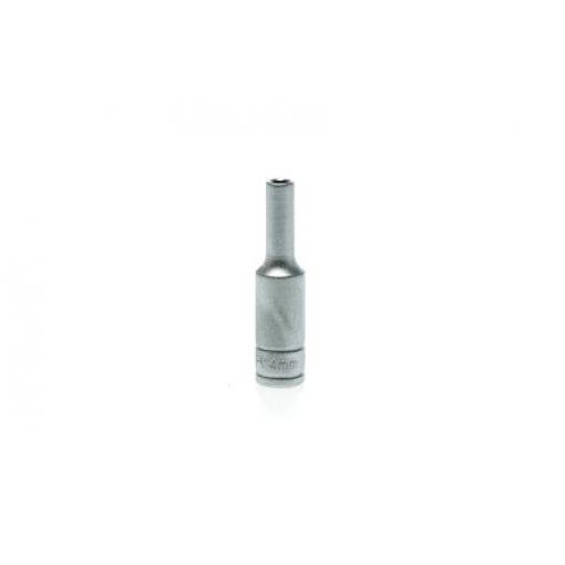 Zásuvka 1/4 in pohon 4 mm 6 bodů, celková délka: 49.5 mm Teng Tools