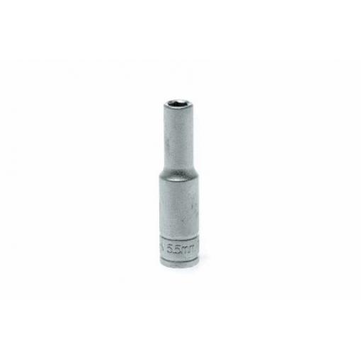 Zásuvka 1/4 in pohon 5.5 mm 6 bodů, celková délka: 49.5 mm Teng Tools