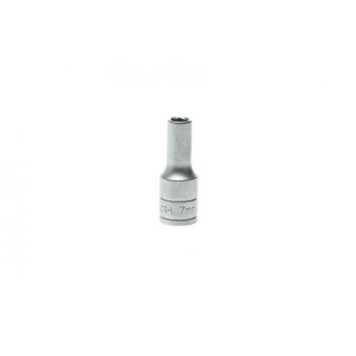 Zásuvka 3/8 in pohon 7 mm 6 bodů, celková délka: 45.5 mm Teng Tools
