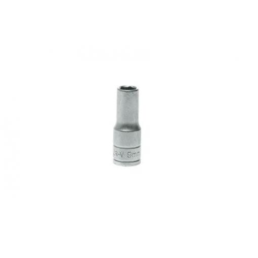 Zásuvka 3/8 in pohon 9 mm 6 bodů, celková délka: 45.5 mm Teng Tools